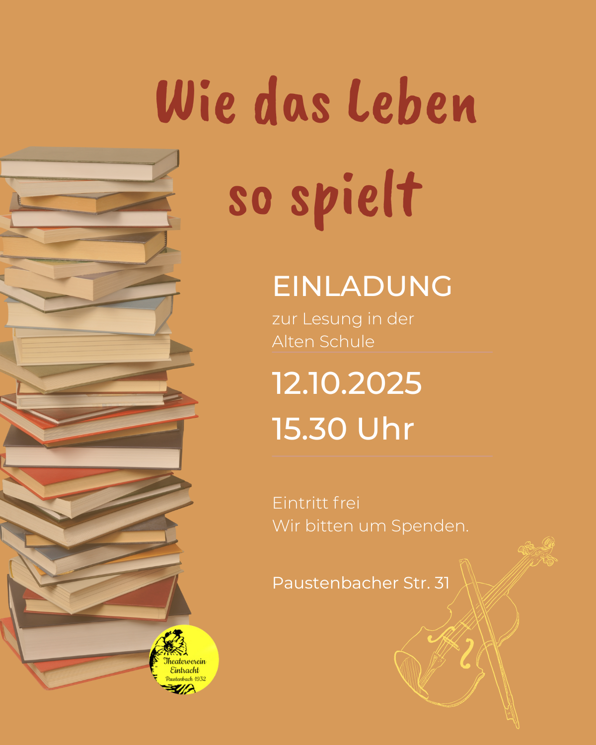 Lesung "Wie das Leben so spielt"